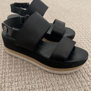 Via Spiga leather platform sandals